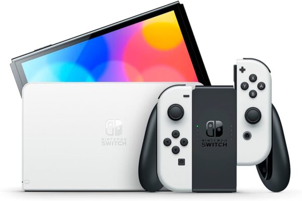 Nintendo, Console + Jogo, Switch OLED Branco, Jogo Digital Mario Kart 8 Deluxe, 3 Meses de Assinatura Nintendo Switch Online - Image 2