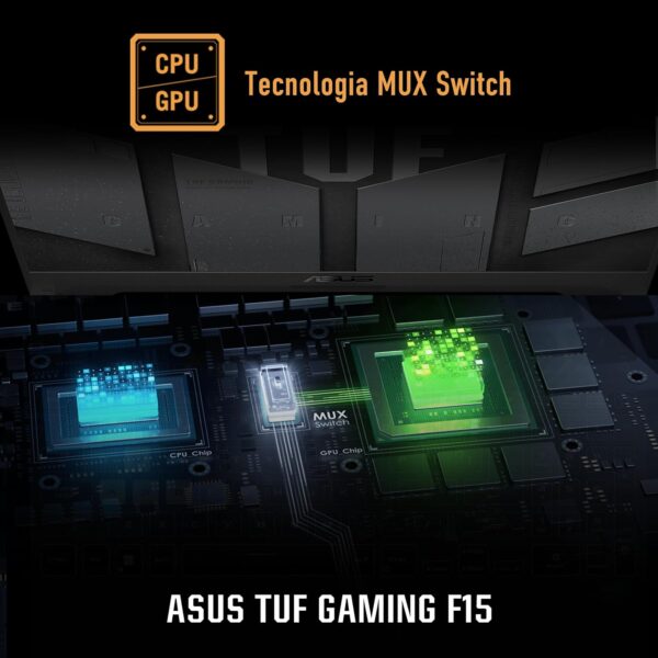 Notebook Gamer ASUS TUF Gaming F15, Core I7, 16 GB, 512 GB, Nvídia RTX3050, Windows 11 Home, Mecha Gray - FX507ZC4-HN113W - Image 6