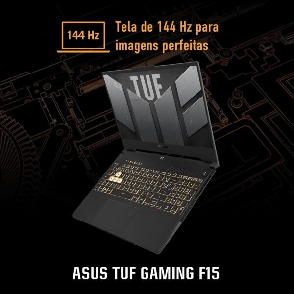 Notebook Gamer ASUS TUF Gaming F15, Core I7, 16 GB, 512 GB, Nvídia RTX3050, Windows 11 Home, Mecha Gray - FX507ZC4-HN113W - Image 7